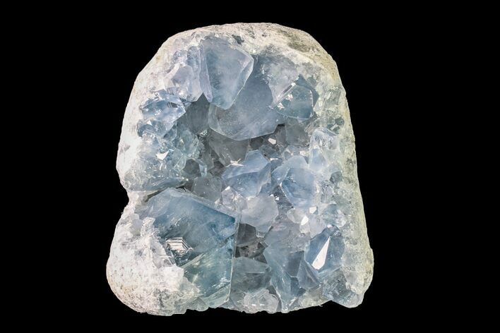 Sky Blue Celestine (Celestite) Crystal Cluster - Madagascar #158292